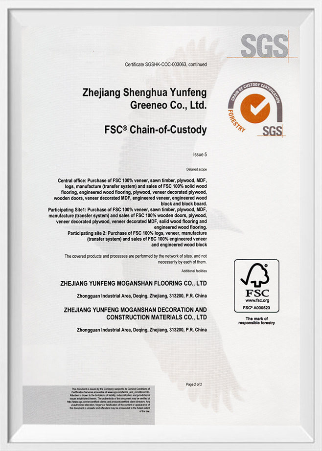 Zhejiang Yunfeng Moganshan Dekorációs és Építési Materials Co., Ltd.